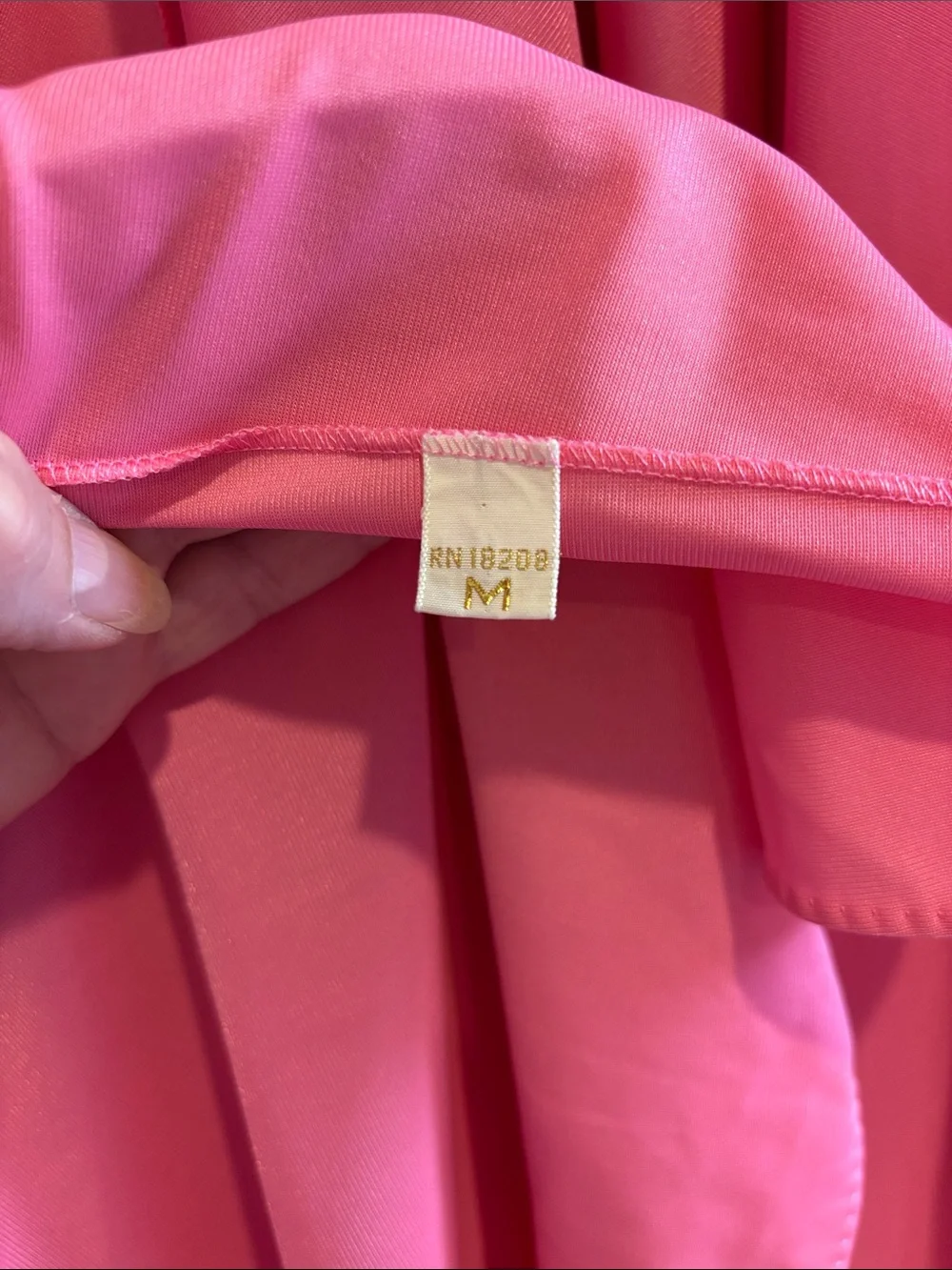 Lucie Ann Layered Pink Chiffon Peignoir Set with Pom Accents! Rare find! Sz M